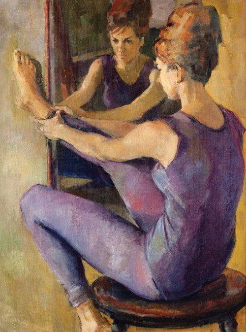Barrington Watson - Dancer at Rest (1962)Oil on canvas, ± 52 x...