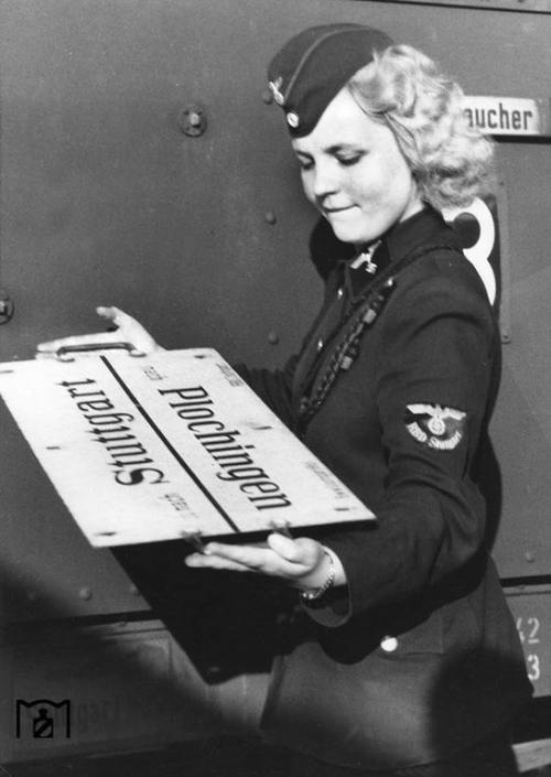 captain-price-official - Female official of the German...