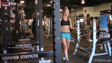 happyembarrassedbabes:Flashing her tits in a gym ( x-post from...