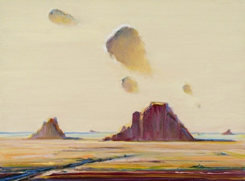 thunderstruck9 - Wayne Thiebaud (American, b. 1920), Desert...
