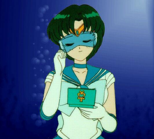 Image result for sailor mercury with computer