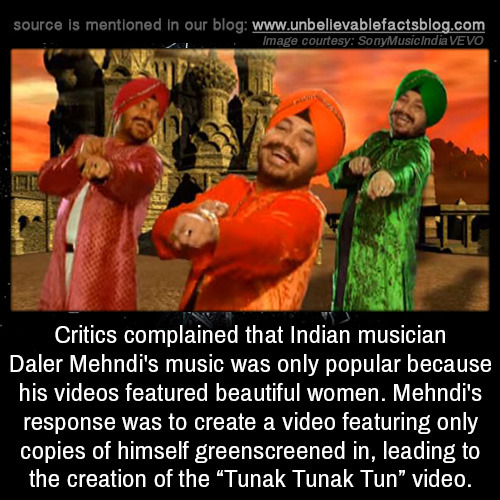 unbelievable-facts:Critics complained that Indian musician Daler...