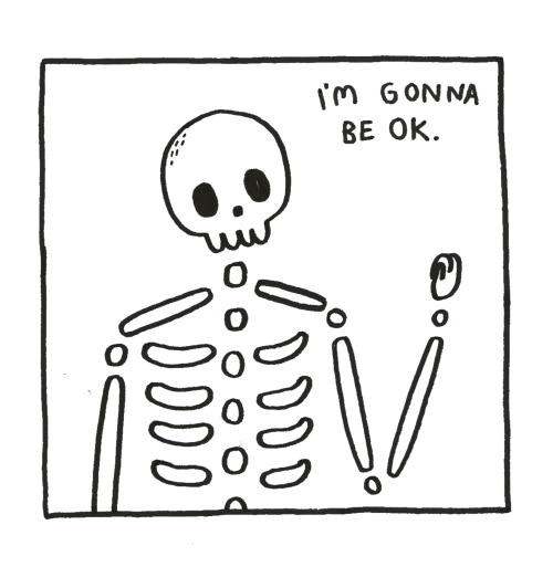 thesadghostclub - Silly skeleton would trust his gut..if he had...
