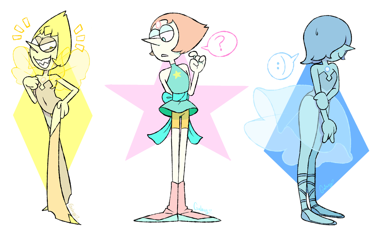 The Pearls in an OK K.O.!-esque style.