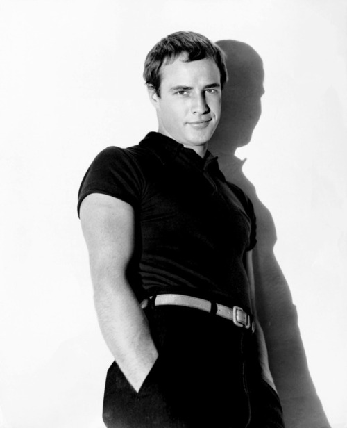 wehadfacesthen - Marlon Brando, 1954, photographed during the...