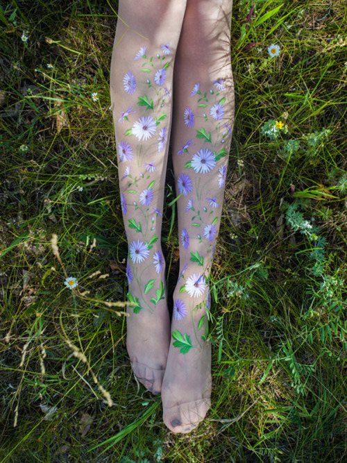 virivee - Beautiful Floral tights by Virivee20 denier...