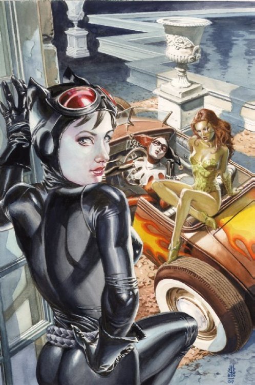 league-of-extraordinarycomics:Gotham City Sirens by J.G. Jones