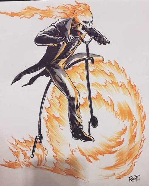 sepiachord:Ghost Rider by Mike Rooth