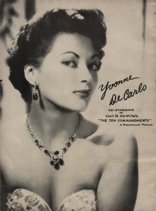 adsausage - Yvonne De Carlo {1955}When stars were big