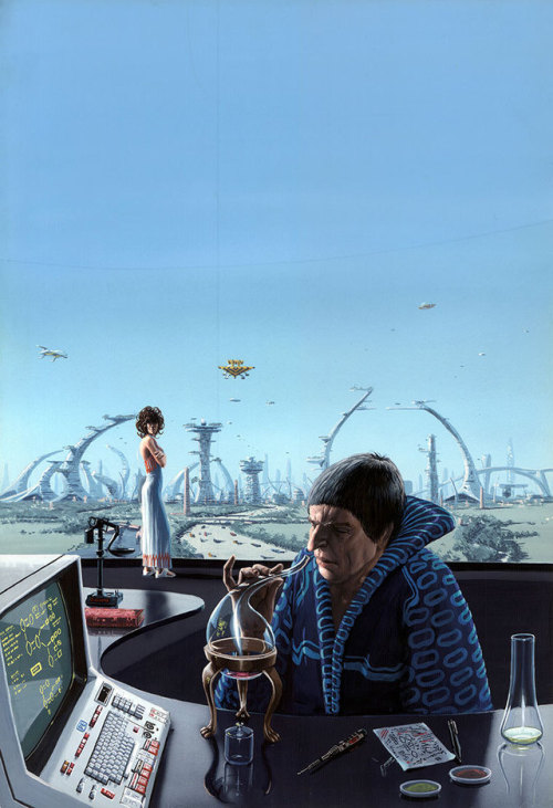 70sscifiart:Peter Elson, “The Alchemical Marriage of...