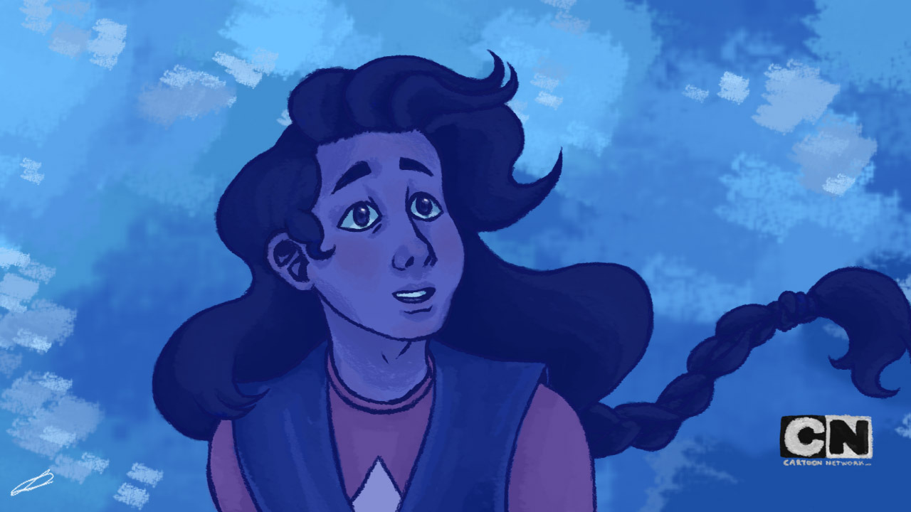 Here comes a thought…Redrawing of a screenshot from the show Steven Universe!