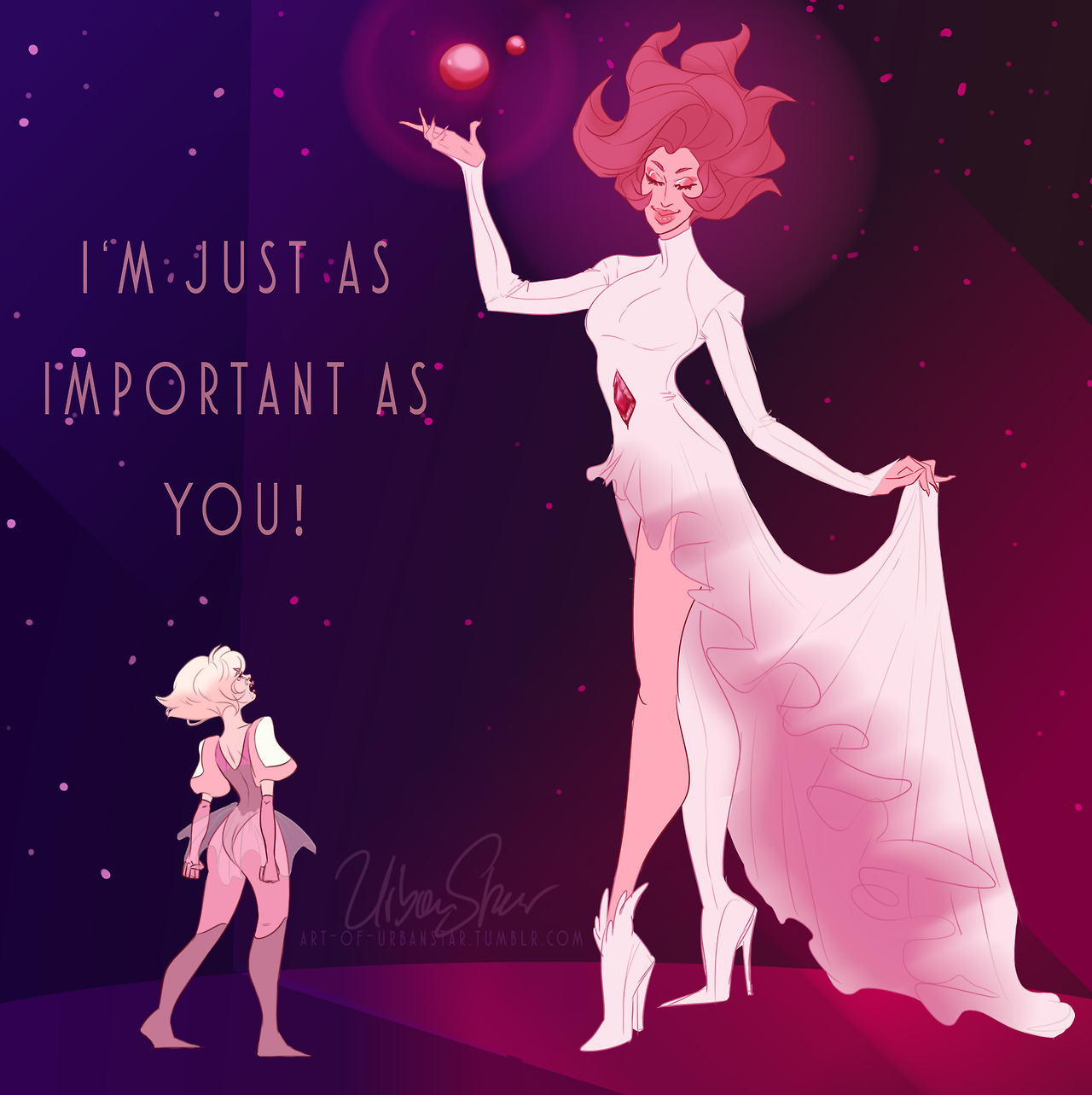 “I’m just as important as you!” I looooooved the new episode and I love the little sad and angry little diamond. first thing that came to my mind was how horrible she must feel with all these big and...
