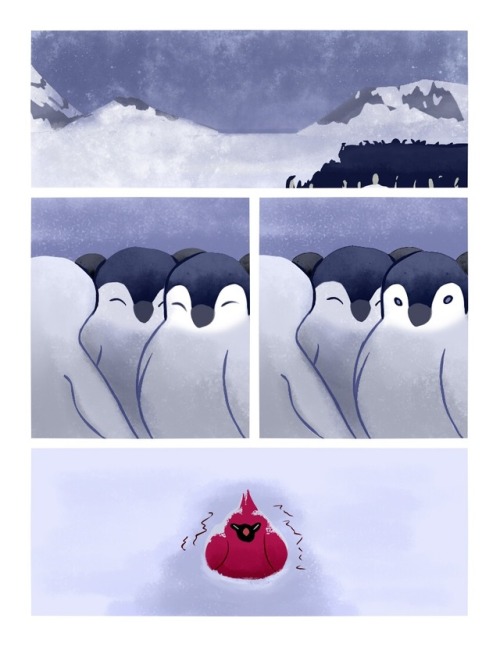 eggsyeagle - penguin-arts - A warm meeting❤️❤️❤️