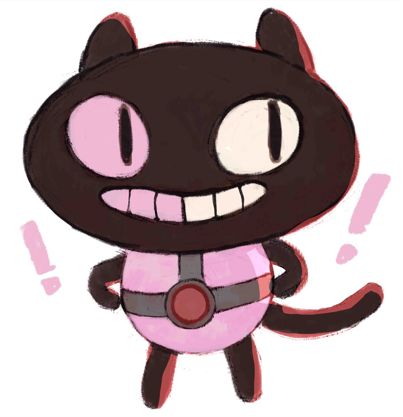 Cookie Cat! He’s a pet for your tummy!