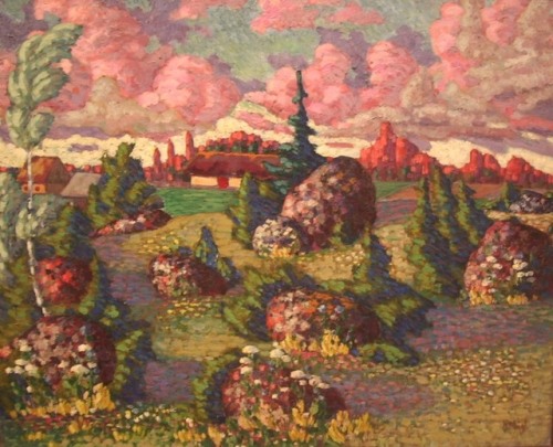 Konrad Mägi - WikipediaLandscape with Rocks (1913-1914)
