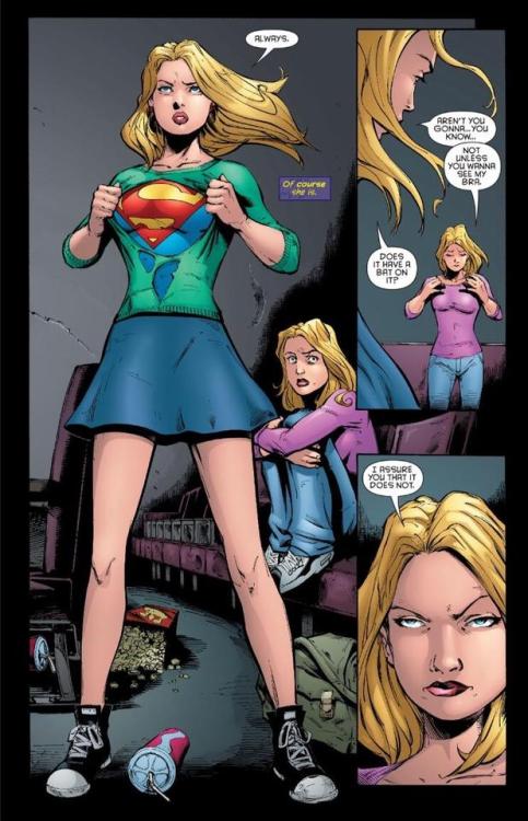 funnypages - Kara just wants Stephanie to take her shirt...