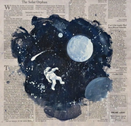 underthebogart - Constellation + Watercolor + Books + Space...