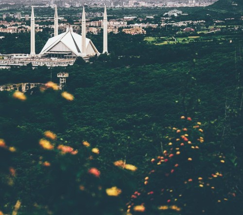hd-pakistan - Faisal Mosque, Islamabad - View from Margalla...