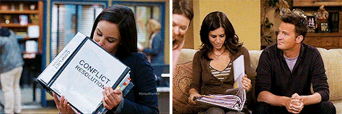 ygriite:Jake & Amy + Chandler & Monica - parallels