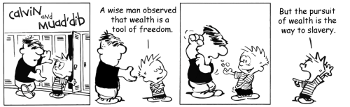 A wise man observed that wealth is a tool of freedom. But the...