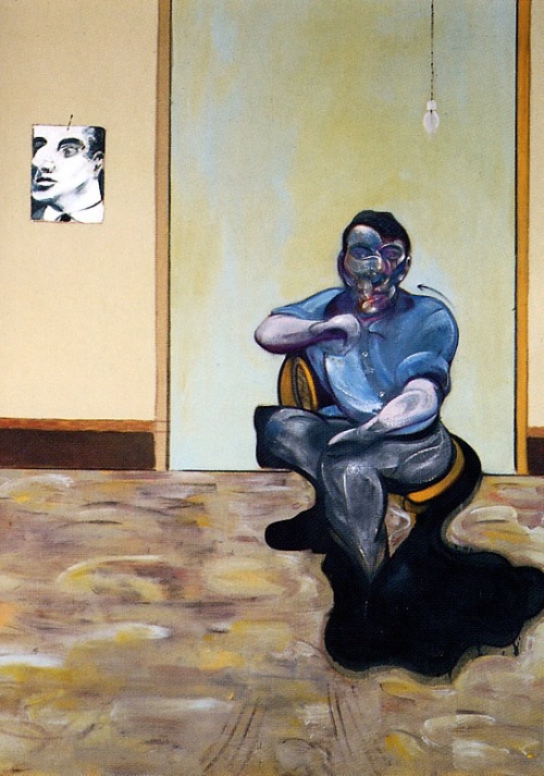 psychotic-art - Francis Bacon- Portrait of Lucian Freud. 