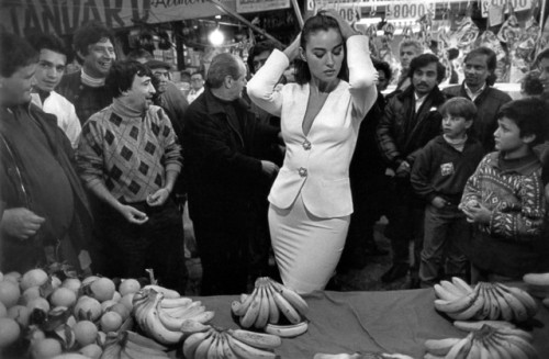 dolm:Italy. Sicily. 1991. Italian actress Monica...