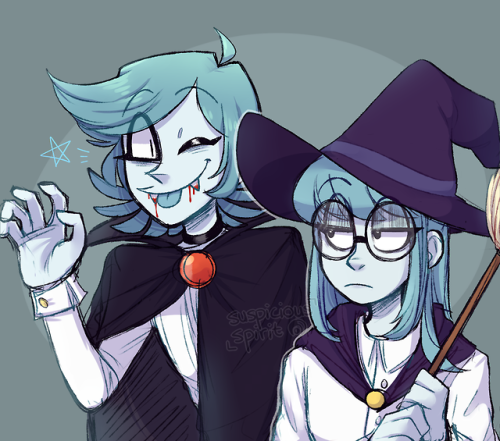 suspicious-spirit - Drew the ghost siblings and Davon in their...