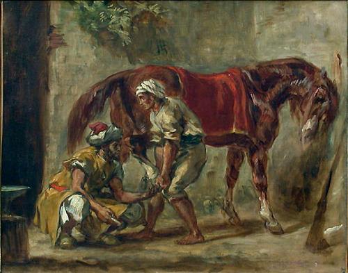 A blacksmith, Eugene Delacroix