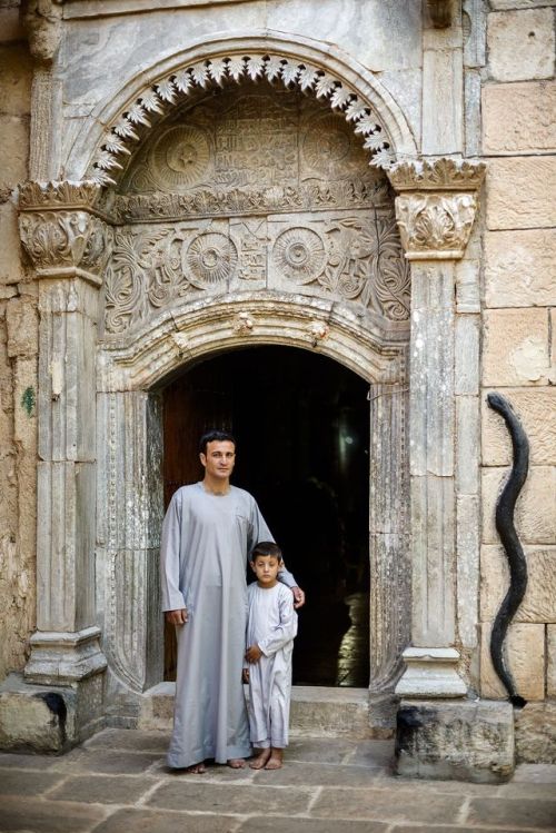 ezidxan - Ezidi father and son at the Lalish temple. Image by...