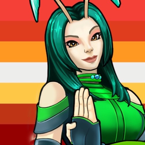 lokidyke - lesbian mantis icons!❤️top row - sun lesbian (made...