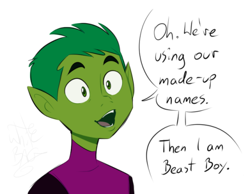ask-whitebag - I was re-watching Teen Titans and I thought of...