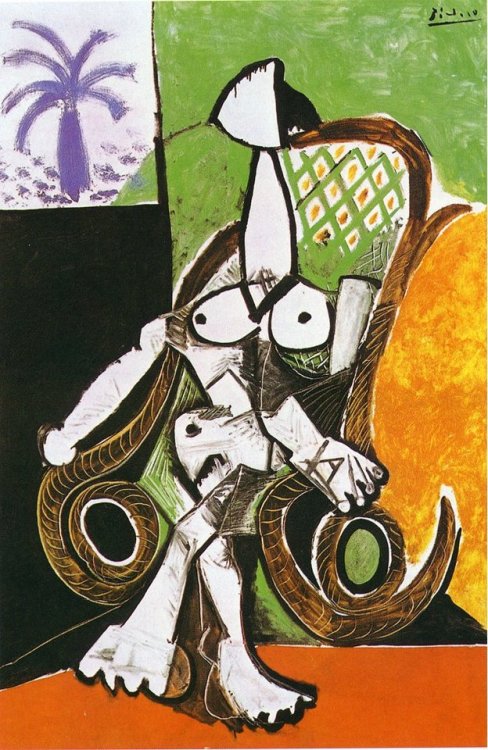 surrealism-love - Naked woman in rocking chair, 1956, Pablo...