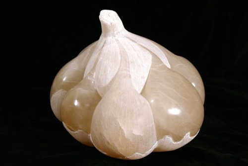 thesweetestspit:Garlic 2 (Stone sculpture)Mary Eiland