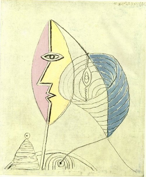 surrealism-love - Untitled, 1936, Pablo PicassoSize - 46x38...