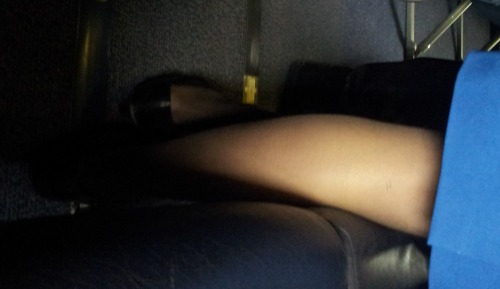 nice legs in dark pantyhose