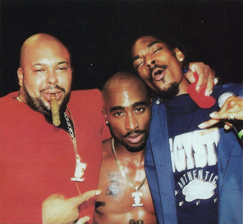 90shiphopraprnb - Suge Knight, 2Pac and Snoop Dogg