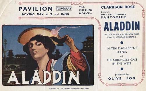 cair–paravel:Victorian pantomime posters and memorabilia.