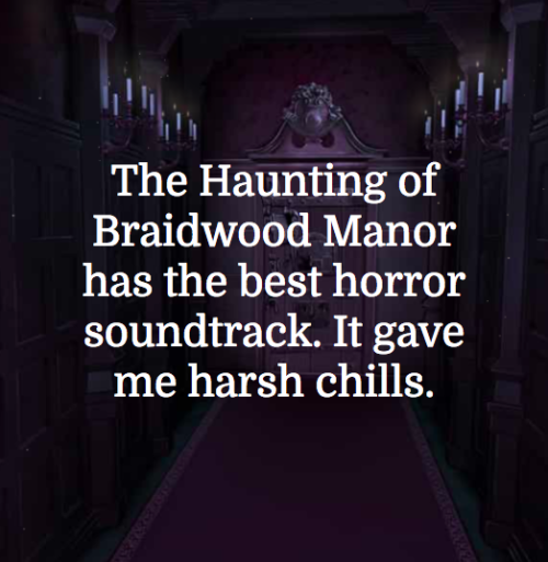 Sent by @gaybowser‘The Haunting of Braidwood Manor has the...