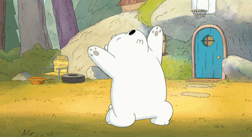 shirokkuma - here we see ice bear emphatically giving praise