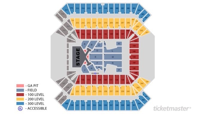 Levi Stadium Seating Chart For Taylor Swift