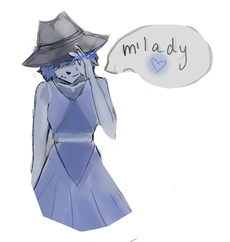 a very serious, thought out, emotionally infused portrait of lapis