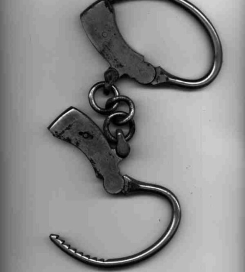 serial-killer-files - Handcuffs that were used when arresting...