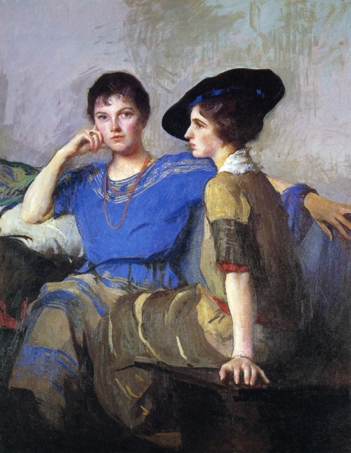 spoutziki-art - The Sisters by Edmund Charles Tarbell, 1921
