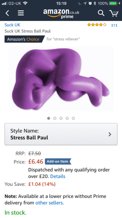 badamazonfinds - I can relate to stress ball Paul...