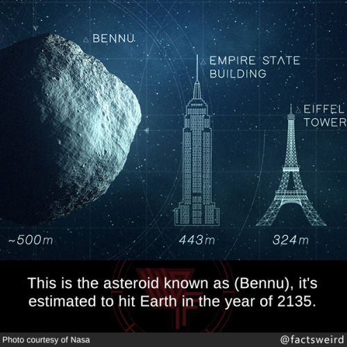 mindblowingfactz - This is the asteroid known as (Bennu), it’s...