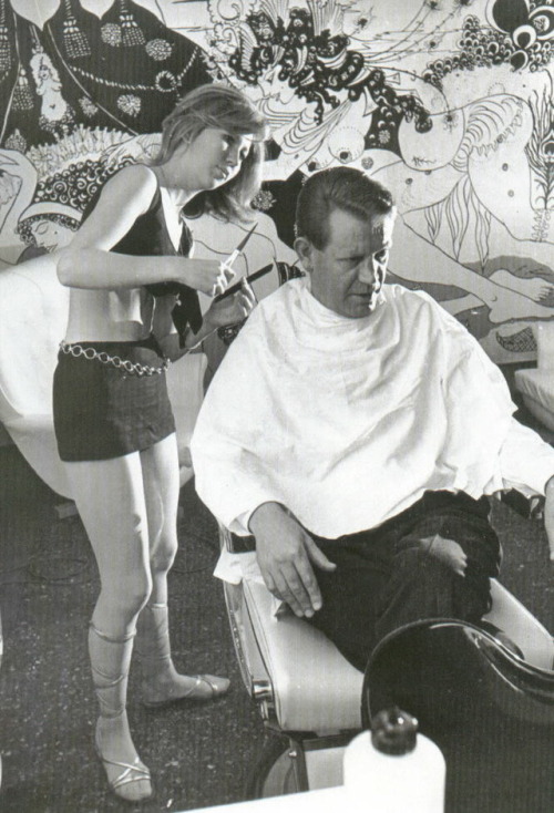 modbrother - Inside men’s hairdressing salon “Samson And Delilah”,...