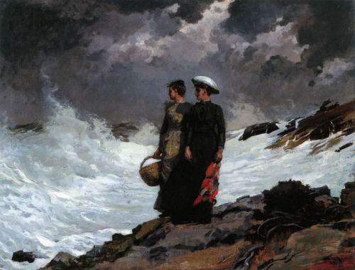 master-painters - Winslow Homer - Watching the Breakers - 1891
