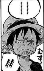 Luffy disappointed