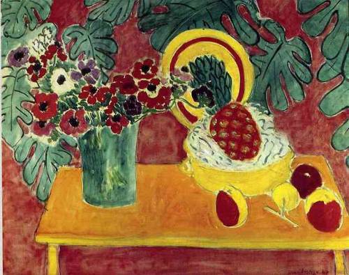 expressionism-art - Pineapple and Anemones, 1940, Henri...