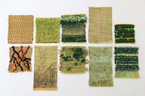 ayanefujioka:woven (and combined technique) sample collection...